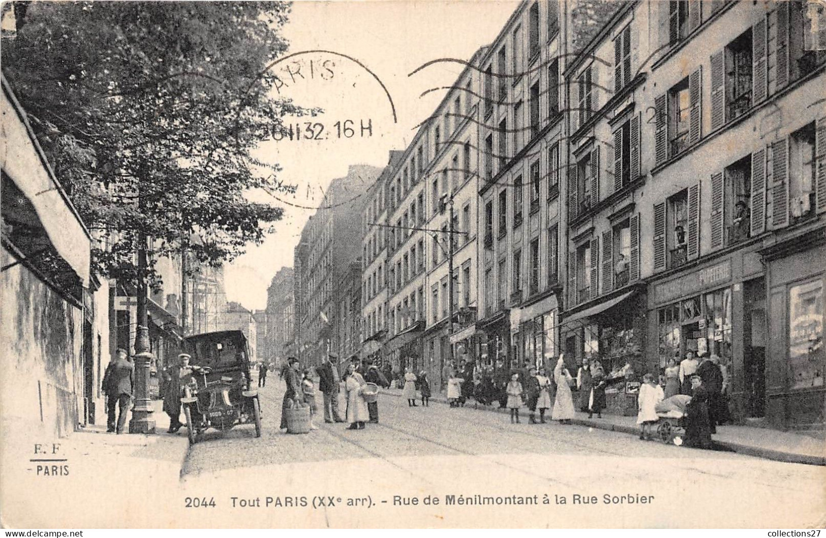 PARIS-75020- RUE DE MENILMONTANT A LA RUE SORBIER - Arrondissement: 20