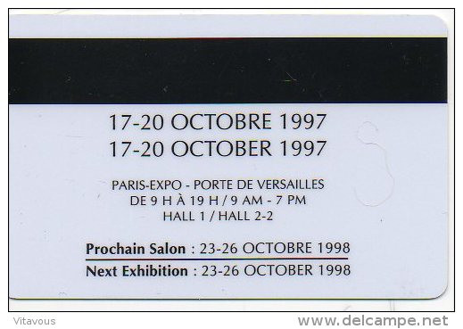 CARTE SALON Exposant - Paris Silmo Optique Card Karten (salon 343) - Tarjetas De Salones Y Demostraciones