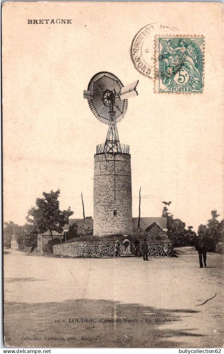 CPA  -  LOUDEAC   -   Le Moulin   (éolienne) - Loudéac