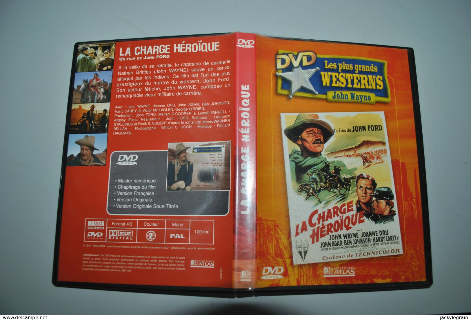 DVD "Charge Héroïque"/Ford/Wayne Langues Anglais/français Bon état Vente En Belgique Uniquement Envoi Bpost 3 € - Western / Cowboy