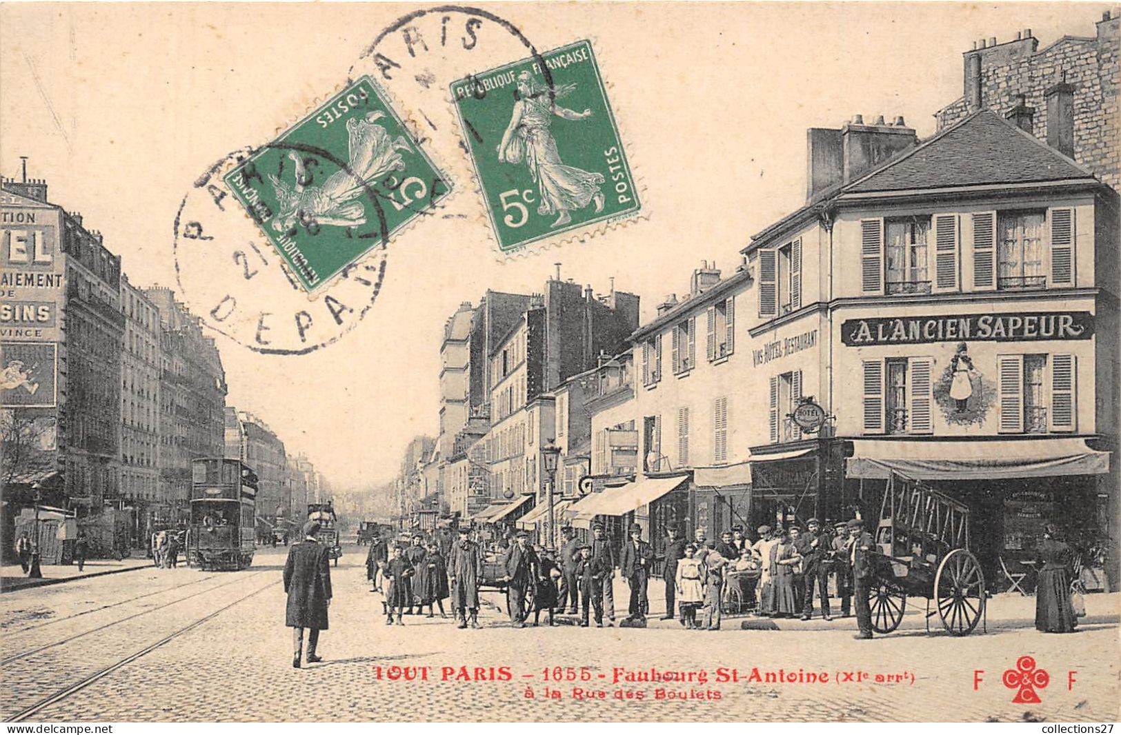 PARIS-75011- TOUT PARIS - FAUBOURG SAINT-ANTOINE A LA RUE DES BOULETS - Arrondissement: 11