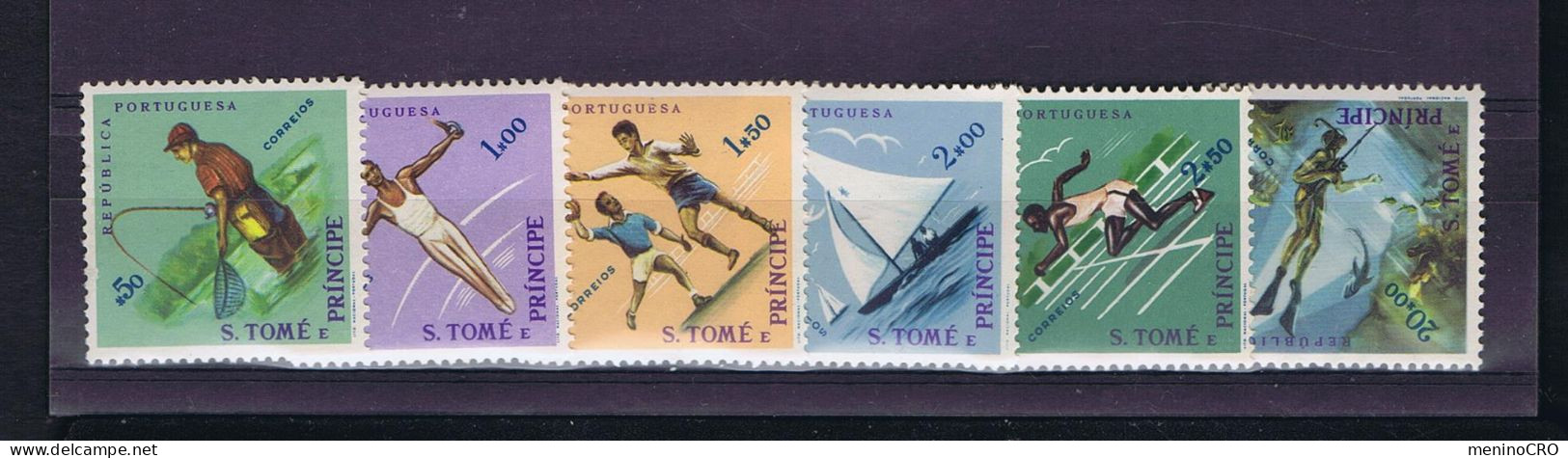 Gc8061 ST.THOMAS   Sports Divers 1962 Set 6v. Mint Issue Portugal - Handbal