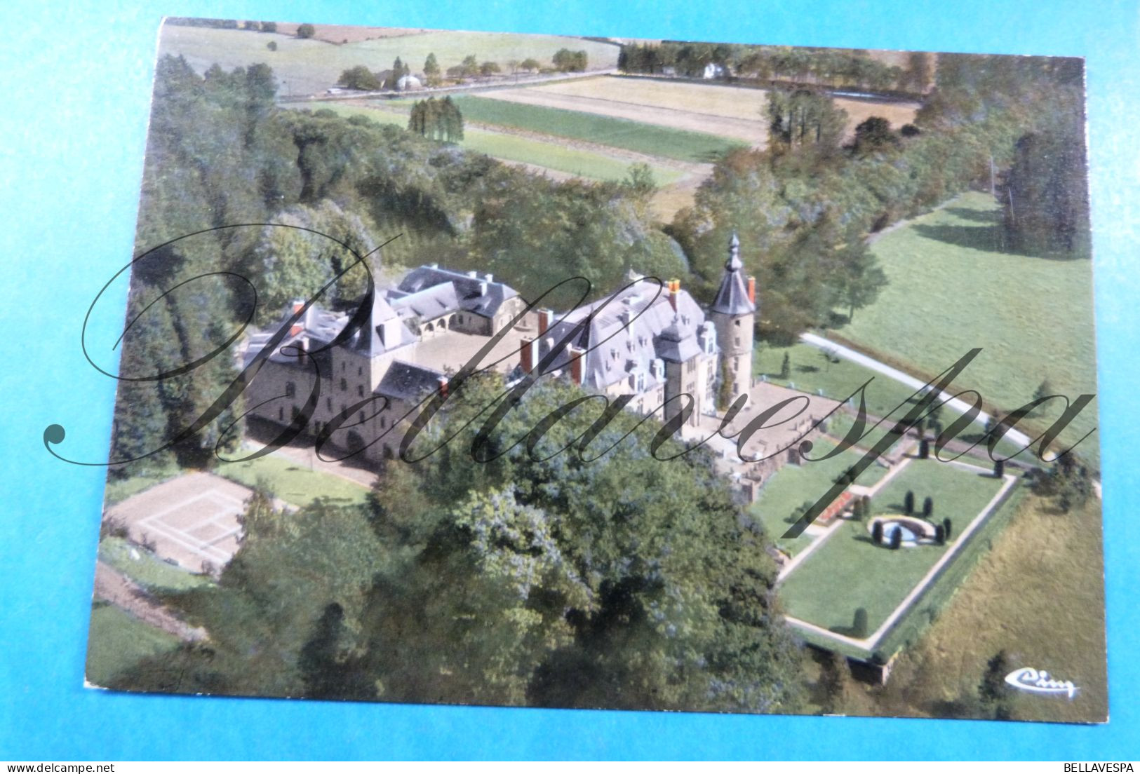 Assenois . Vue Aerienne Chateau X 3 Cpsm - Leglise