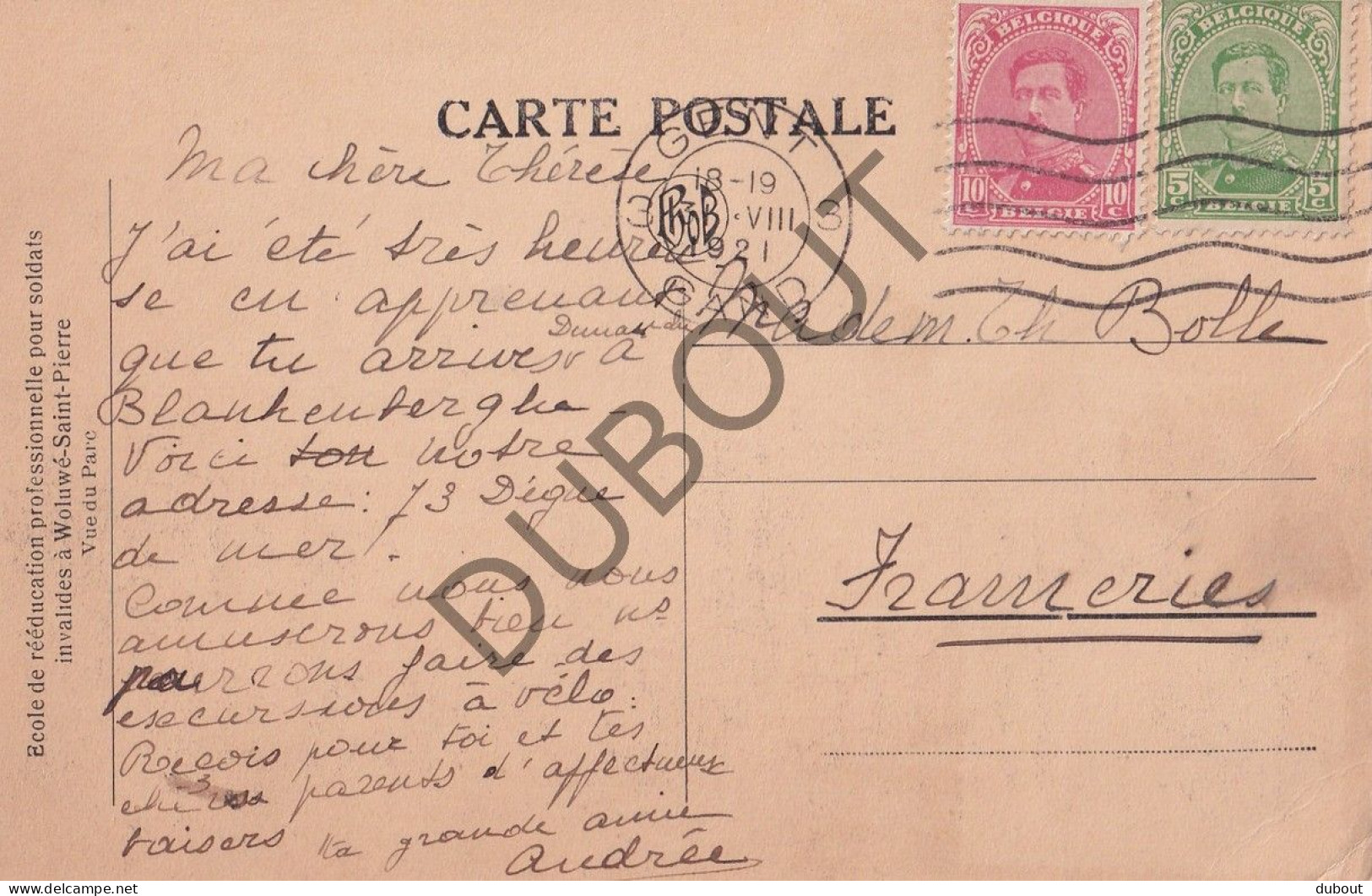 Postkaart/Carte Postale - Woluwe St Pierre (C5010) - Woluwe-St-Pierre - St-Pieters-Woluwe