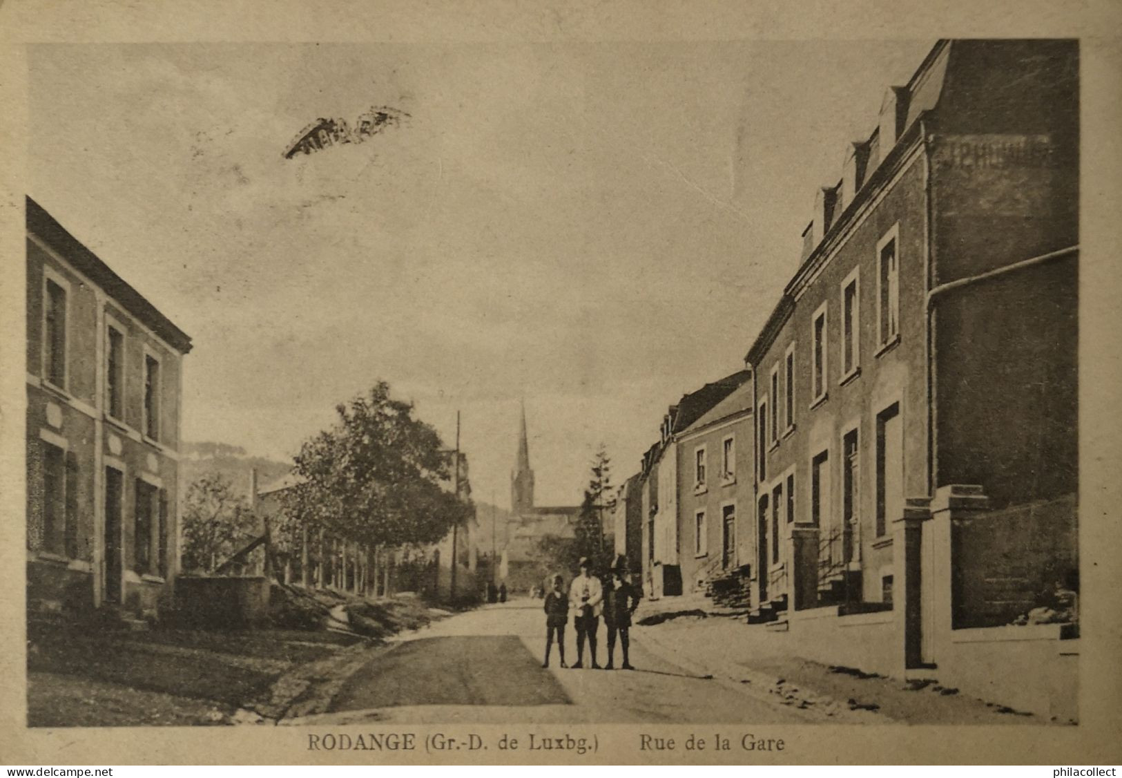 Rodange (Luxembourg) Rue De La Gare (animee) 1924 RARE - Rodange