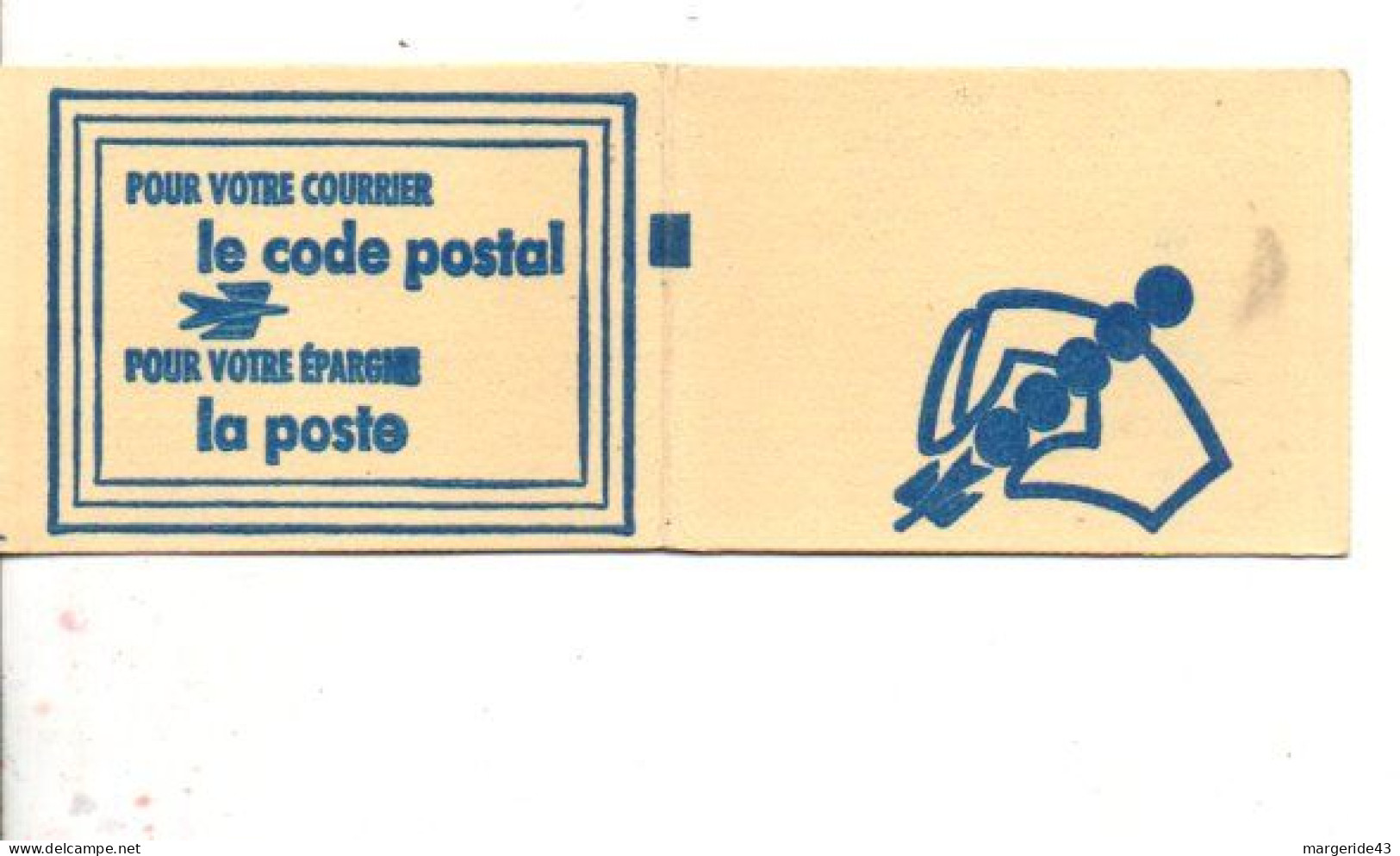 CARNET CODE POSTAL -33100 BORDEAUX JAUNE NEUTRE - Bmoques & Cuadernillos