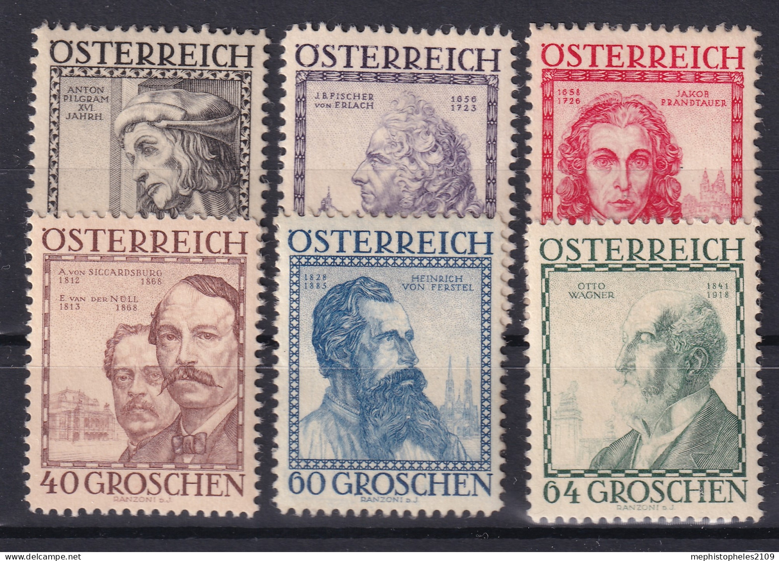 AUSTRIA 1934 - MNH - ANK 591-598 - Nuovi