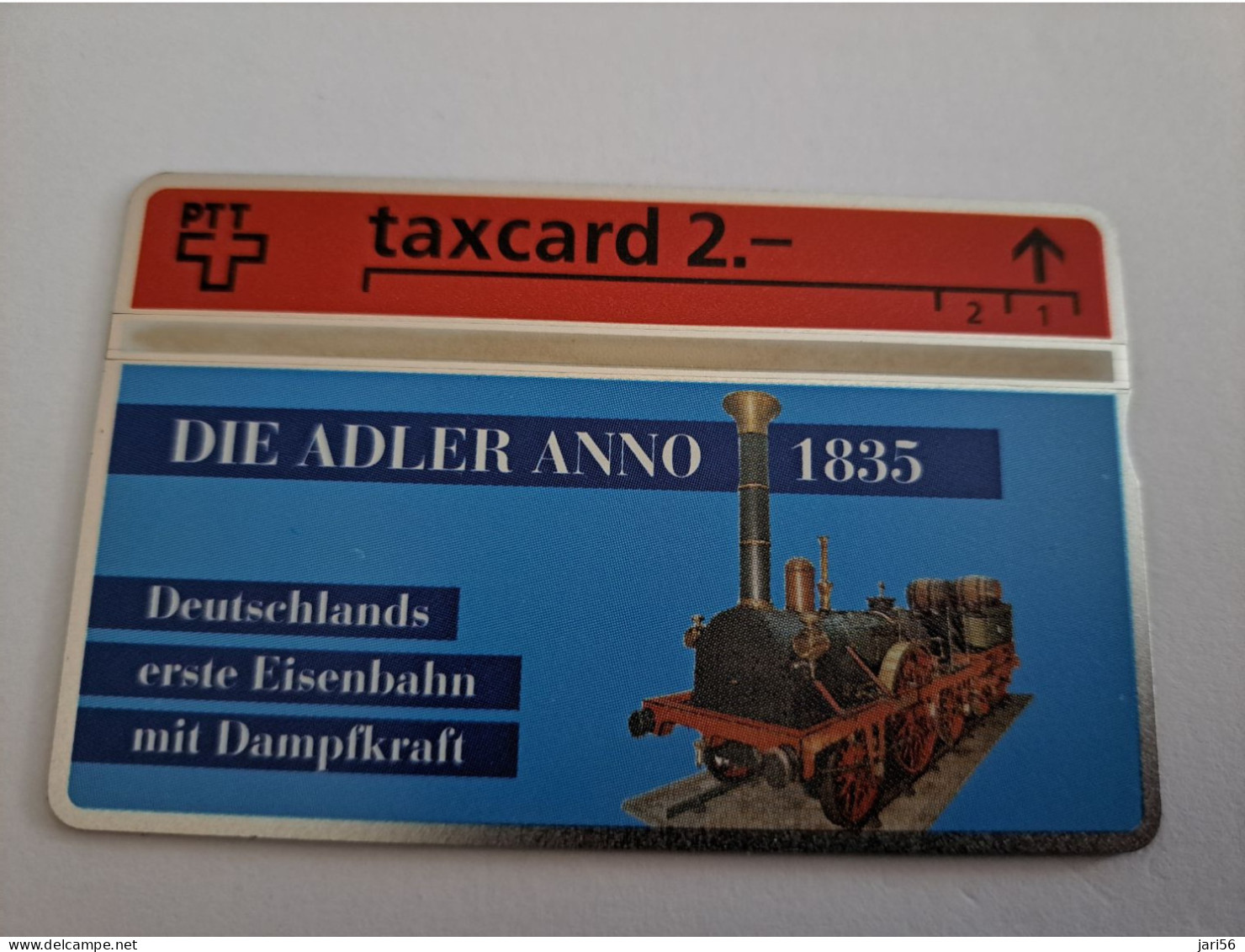 ZWITSERLAND / TAXCARD  CHF 2,-/ LOCOMOTIVE/ TRAIN /DIE ADLER 1835  MINT CARD ** 15539** - Suisse