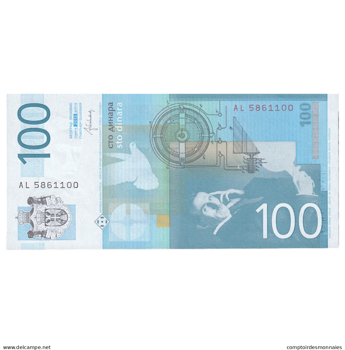 Billet, Serbie, 100 Dinara, 2013, KM:49b, NEUF - Serbie