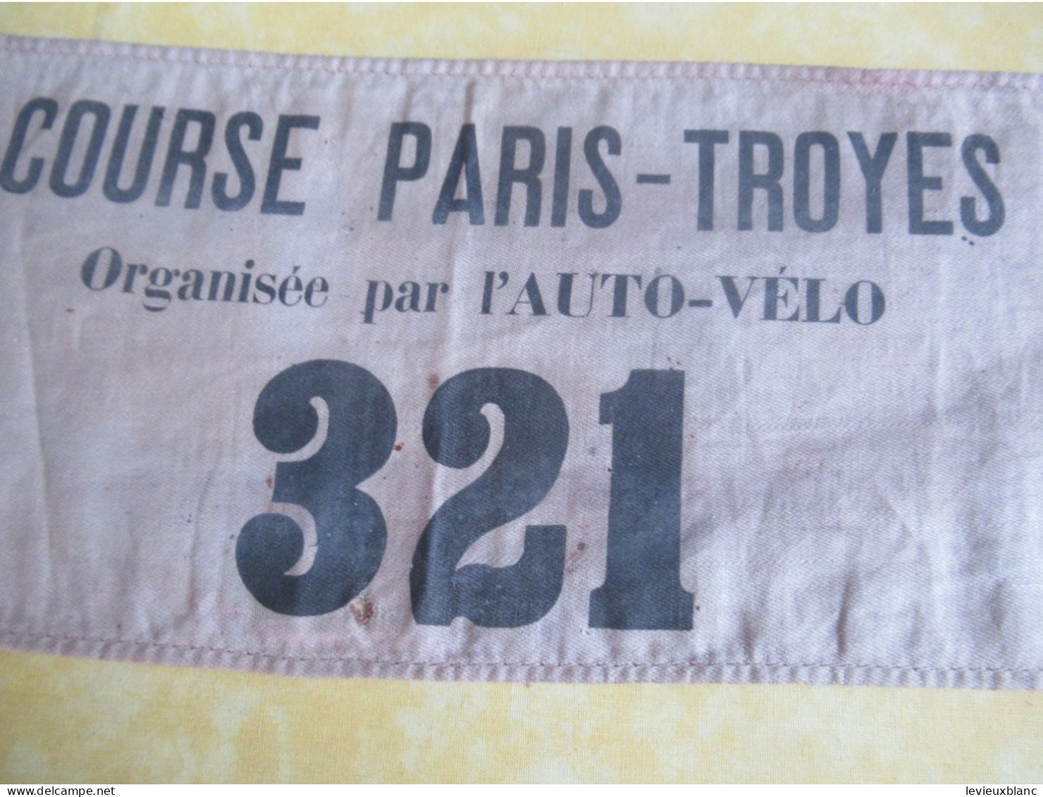 Course Cycliste Ancienne/3 Brassards D'Organisateur/Course Paris-Troyes/Organisée Par L'AUTO-VELO/entre 1900-1902  AC207 - Cycling