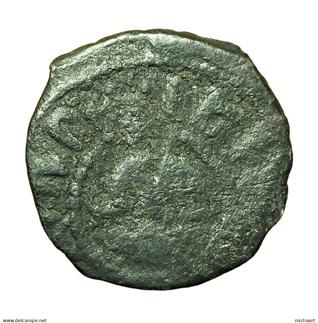 Cilician Armenia Medieval Coin Hetoum II Kardez 20mm King / Cross 04354 - Armenien