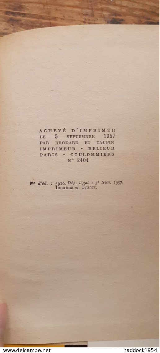 Tête De Lard W.R. BURNETT Gallimard 1957 - Série Noire