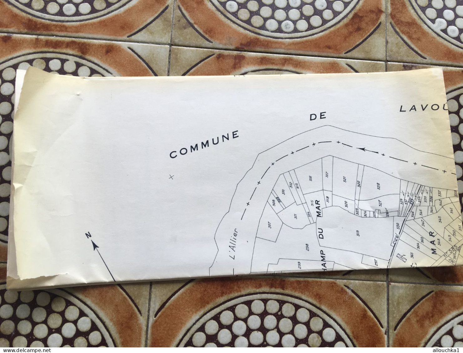 Carte Plan Cadastre Saint-Cirgues (Haute Loire)Secti C dite de la Buffe & Bois Grand-F.N°2 dressée:1835 mise à jour 1954