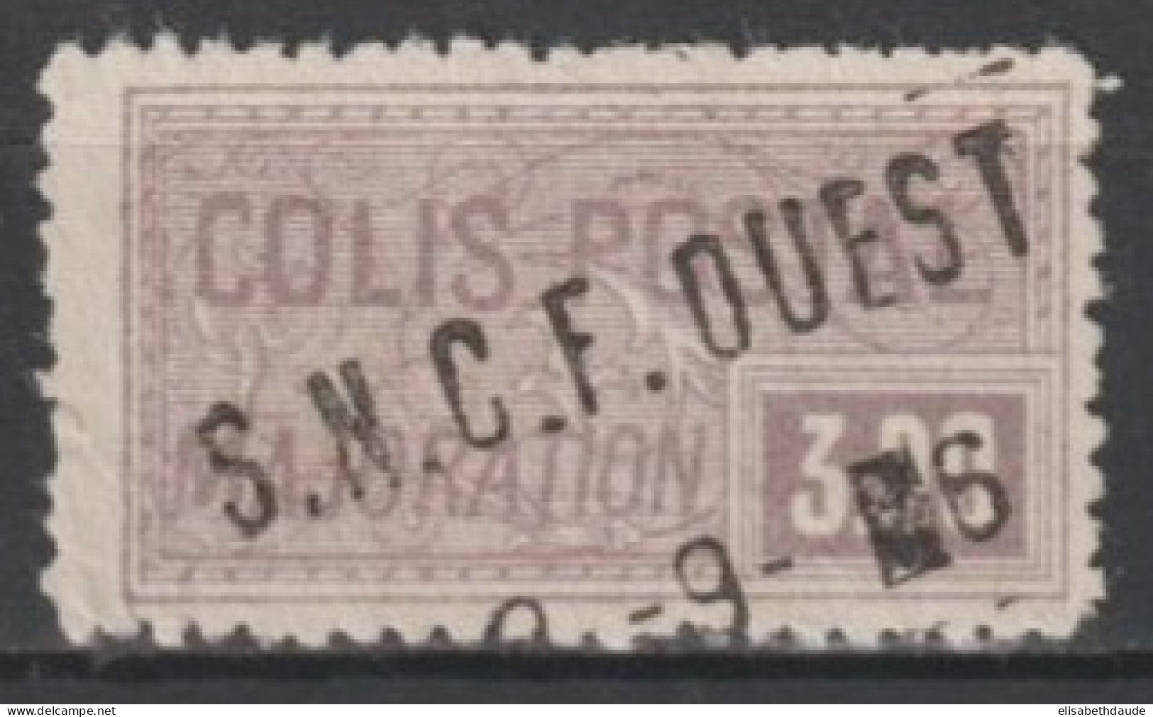 COLIS POSTAUX - 1926 - RARE YVERT N°80 OBLITERE - COTE = 90 EUR. - Afgestempeld