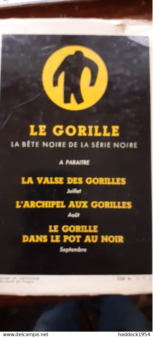 à Bras Raccourcis ED LACY Gallimard 1955 - Série Noire