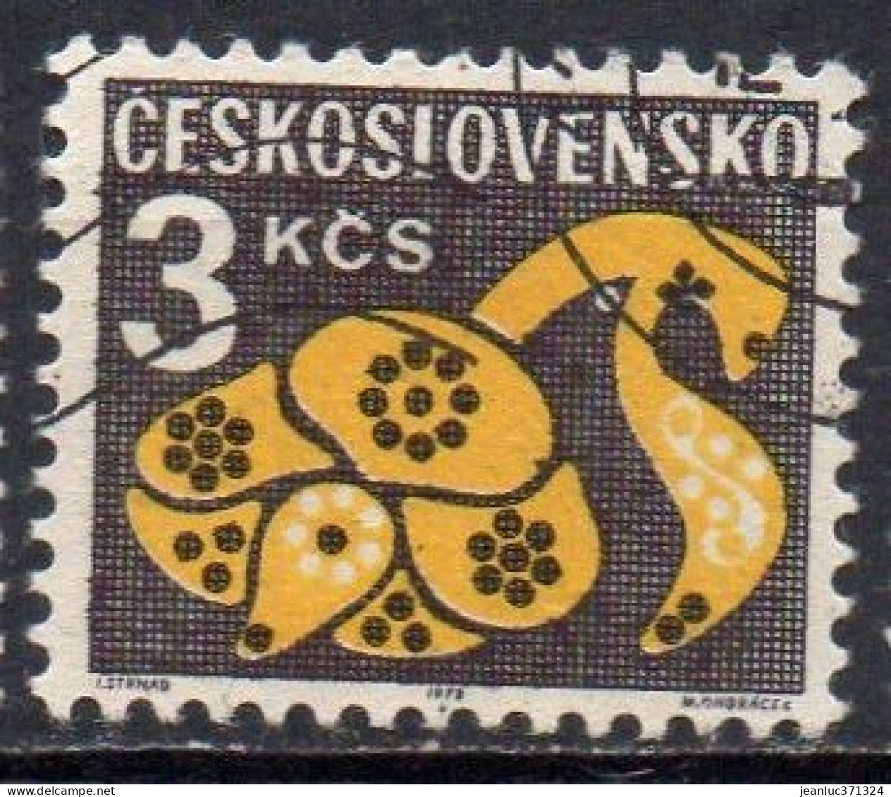 TCHECOSLOVAQUIE N° Taxe 107 O Y&T 1972 Fleurs Stylisées - Segnatasse