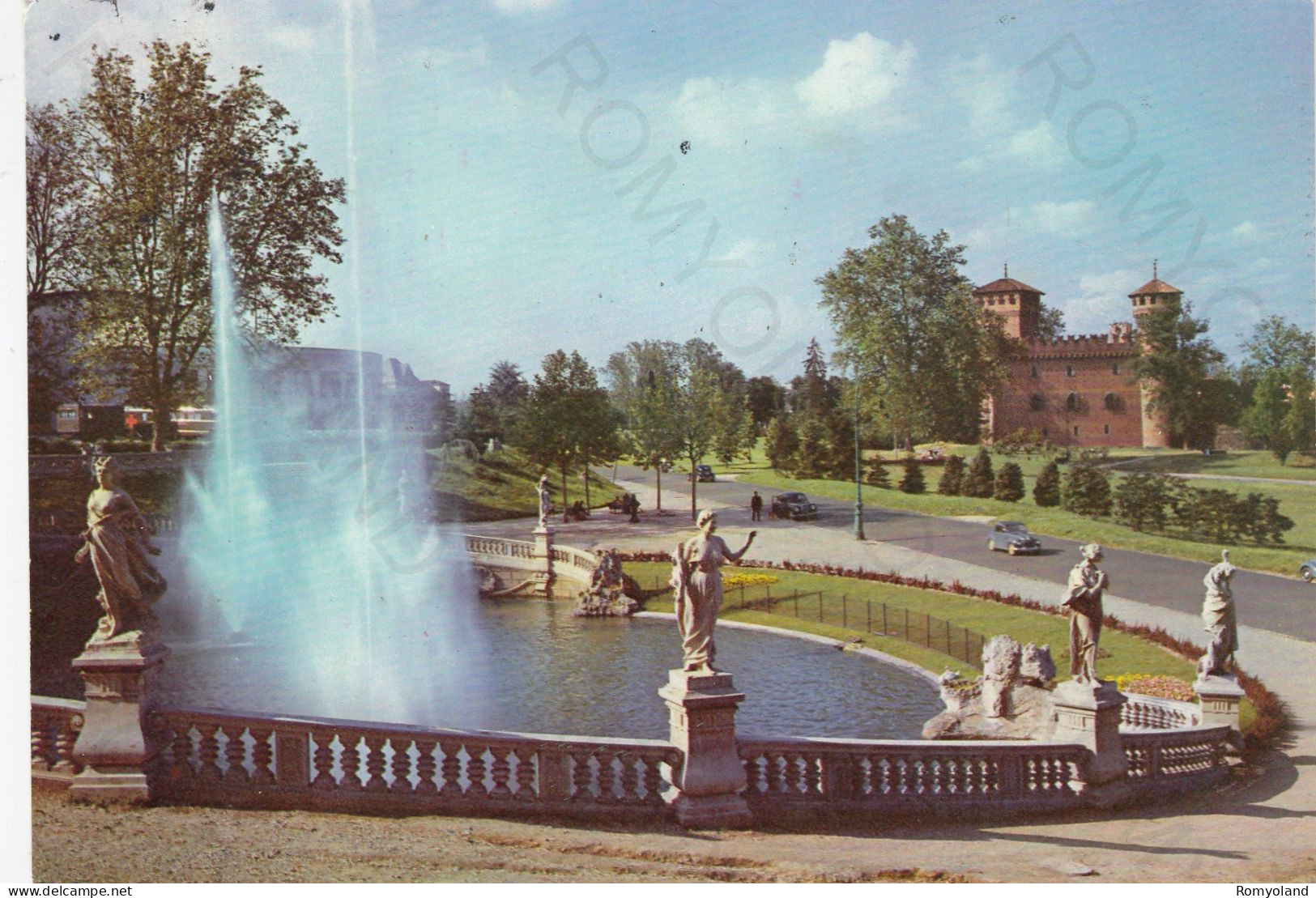 CARTOLINA  TORINO,PIEMONTE-LAGHETTO DEL VALENTINO-STORIA,MEMORIA,CULTURA,RELIGIONE,BELLA ITALIA,VIAGGIATA 1957 - Castello Del Valentino