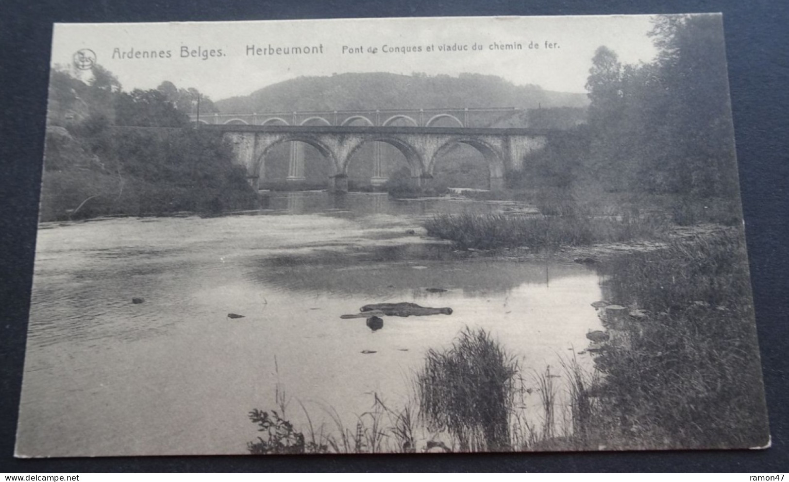 Herbeumont - Pont De Conques Et Viaduc Du Chemin De Fer - Ardennes Belges - Ern. Thill, Bruxelles - Herbeumont