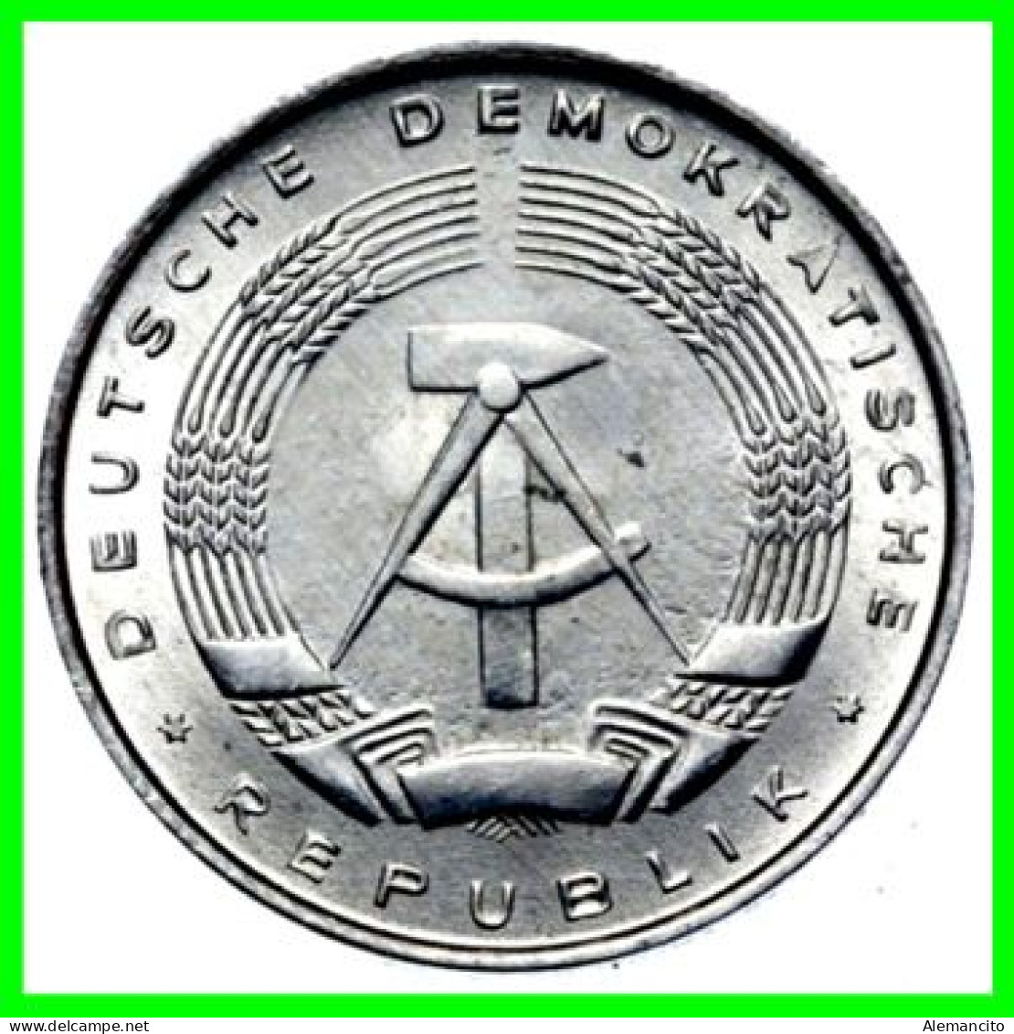 REPUBLICA DEMOCRATICA DE ALEMANIA ( DDR ) 4 MONEDAS DE 5 PFENNING AÑO 1968 - 1972 - 1983 -  1988 - CECA-A - 5 Pfennig