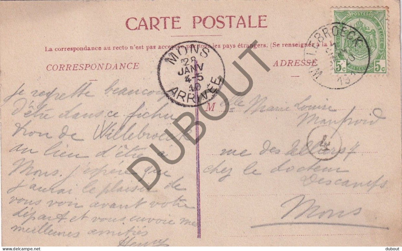 Postkaart/Carte Postale - Willebroek - Parc (C4973) - Willebroek