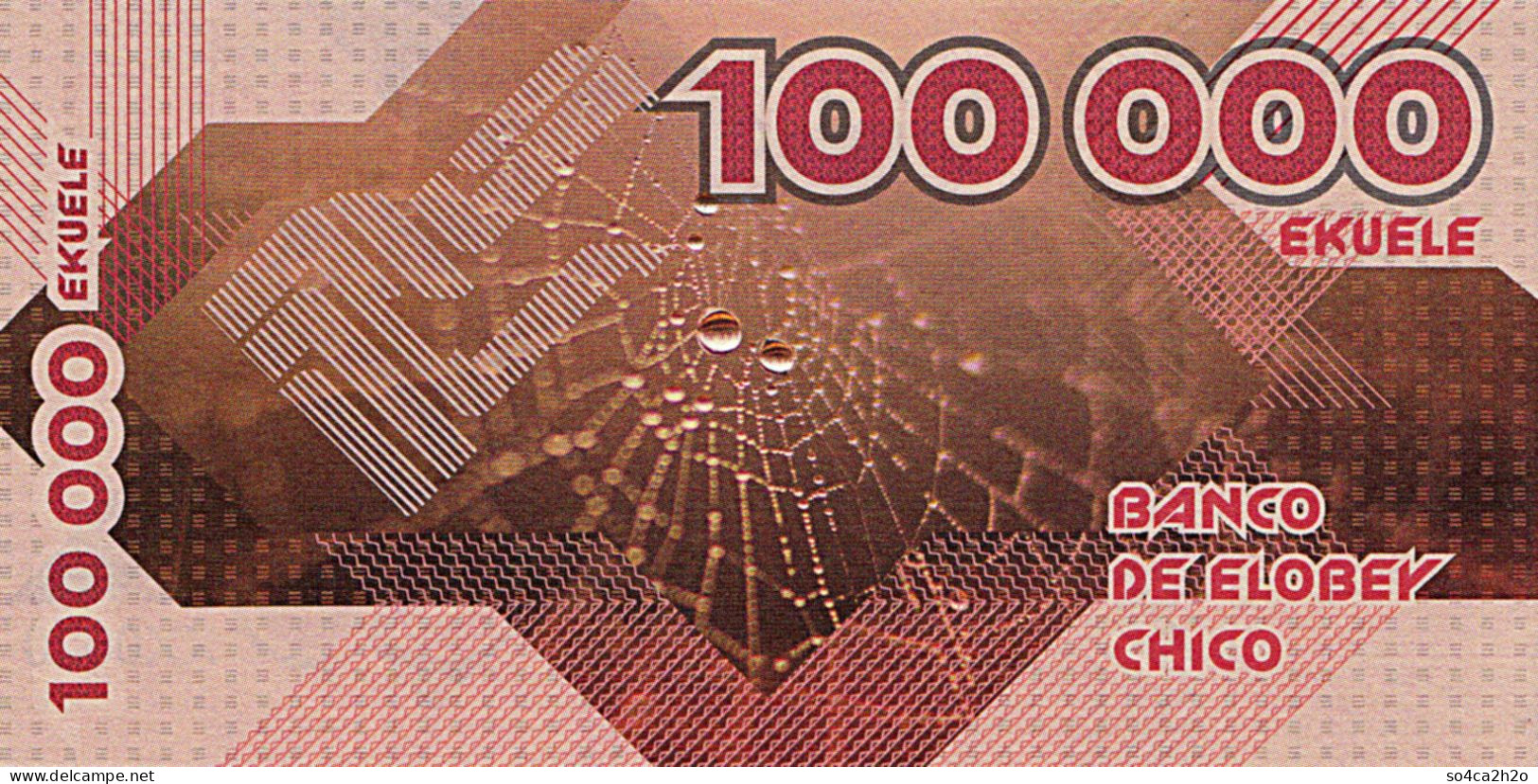 Elobey Chico 100 000 EKUELE 2016 SPIDER Tarentula  UNC - Fictifs & Spécimens