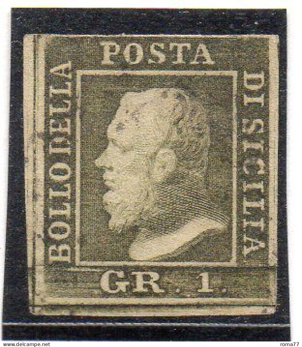 409 - SICILIA, 1 Grana N. 5  Usato DIENA Pos 67 - Sicilië