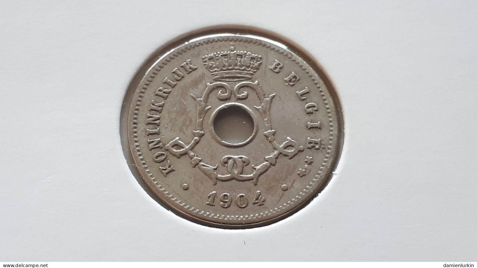 BELGIQUE LEOPOLD II TRES BELLE 5 CENTIMES 1904 VL - 5 Cents