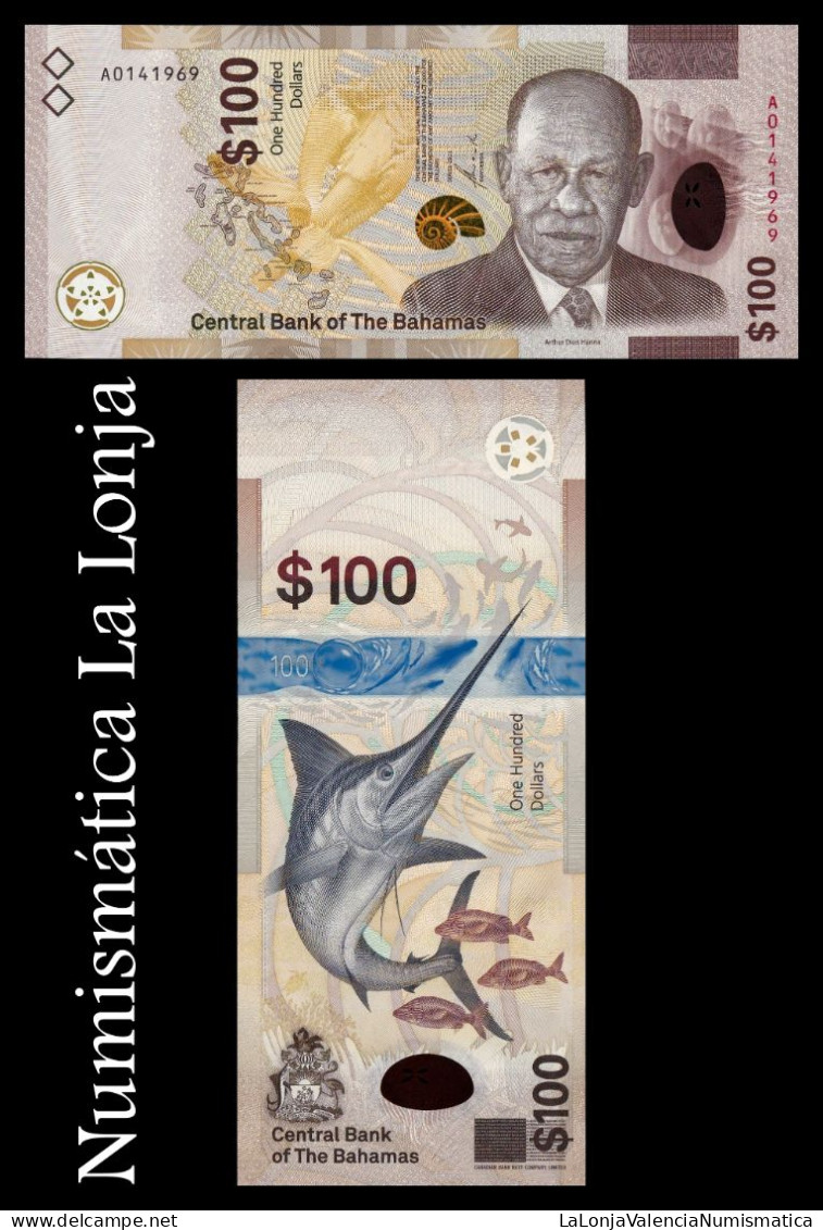 Bahamas 100 Dollars 2021 Pick 82 Sc Unc - Bahamas