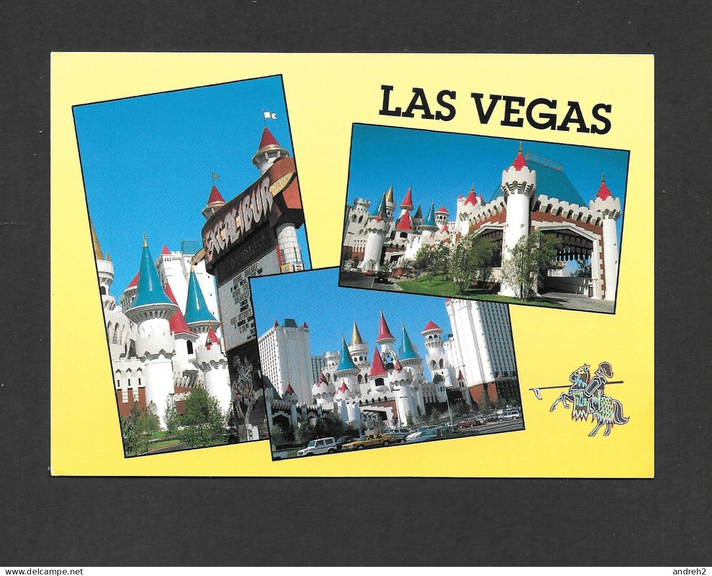 Las Vegas  Nevada - Excalibur Hotel And Casino On The Trip - By John Hinde Curteich Inc - Uncirculeted  Non Circulée - Las Vegas