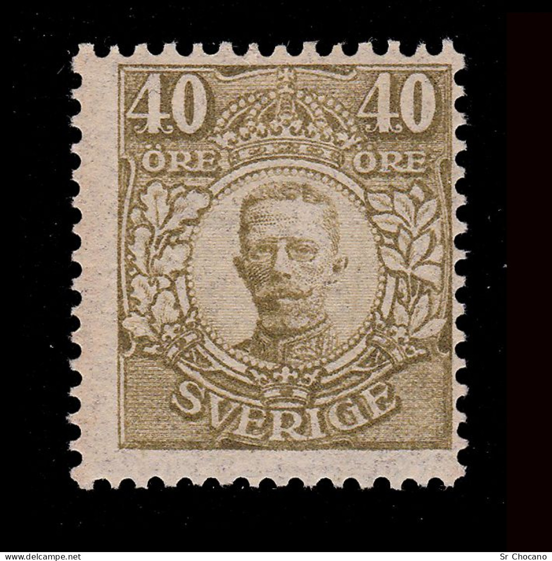 SWEDEN.1911.Gustaf V.40o.SCOTT 88.MH. - Ungebraucht