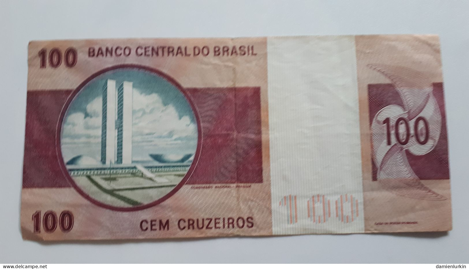 BRESIL BRAZIL 100 CRUZEIROS 1970 FIRST ISSUE P-195a - Brésil