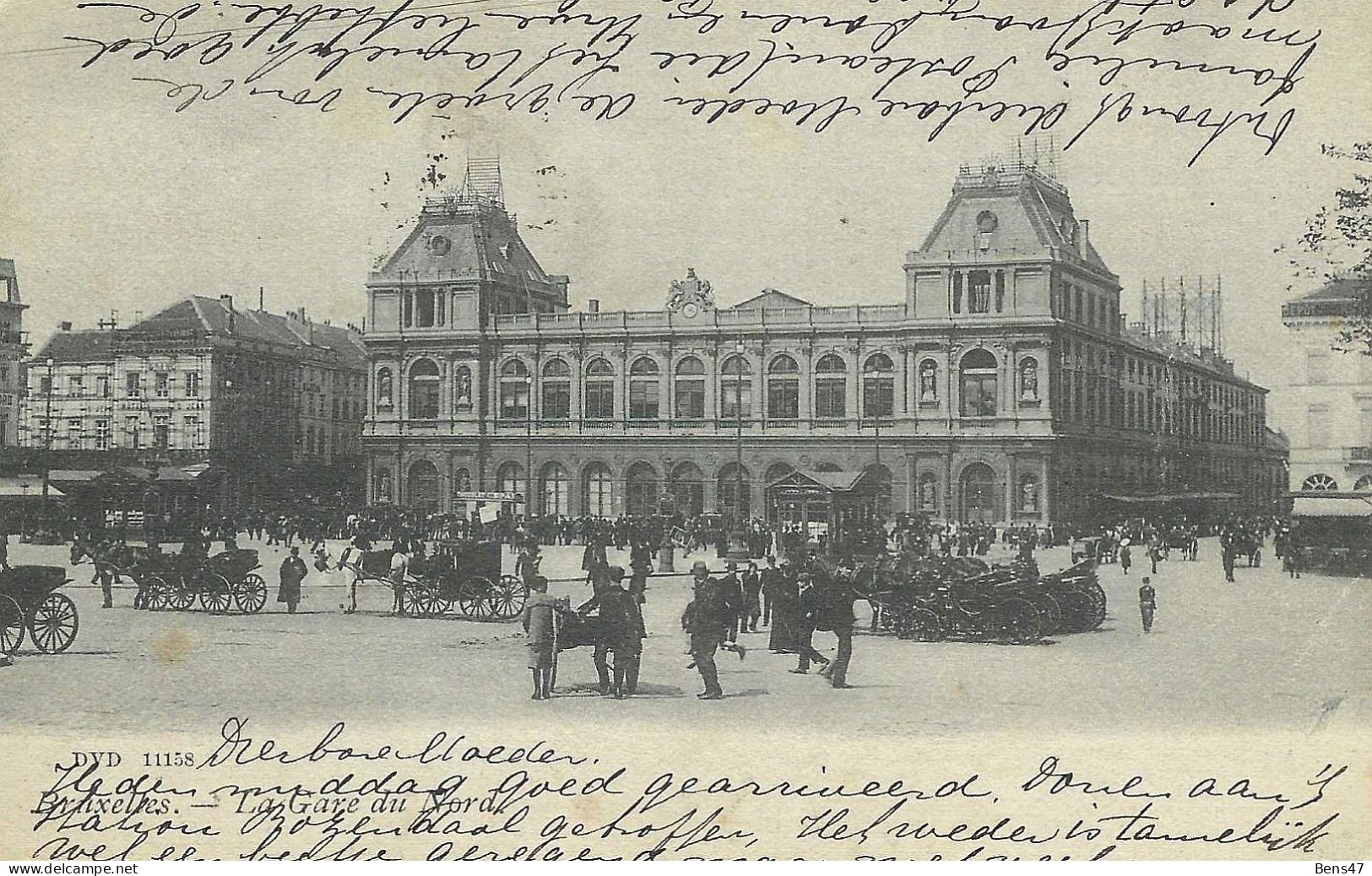 Bruxelles La Gare Du Nord  27-9-1905 - Transport (rail) - Stations