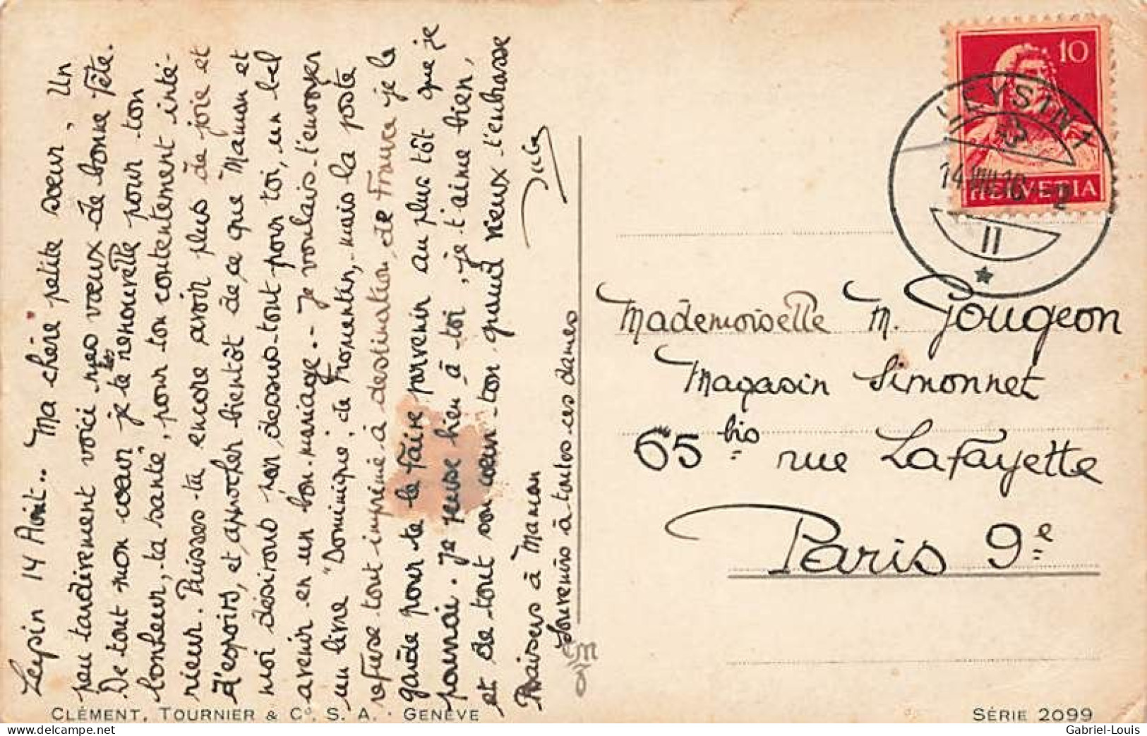 Alpage Dans Les Préalpes Cachet Leysin 1918 - Leysin