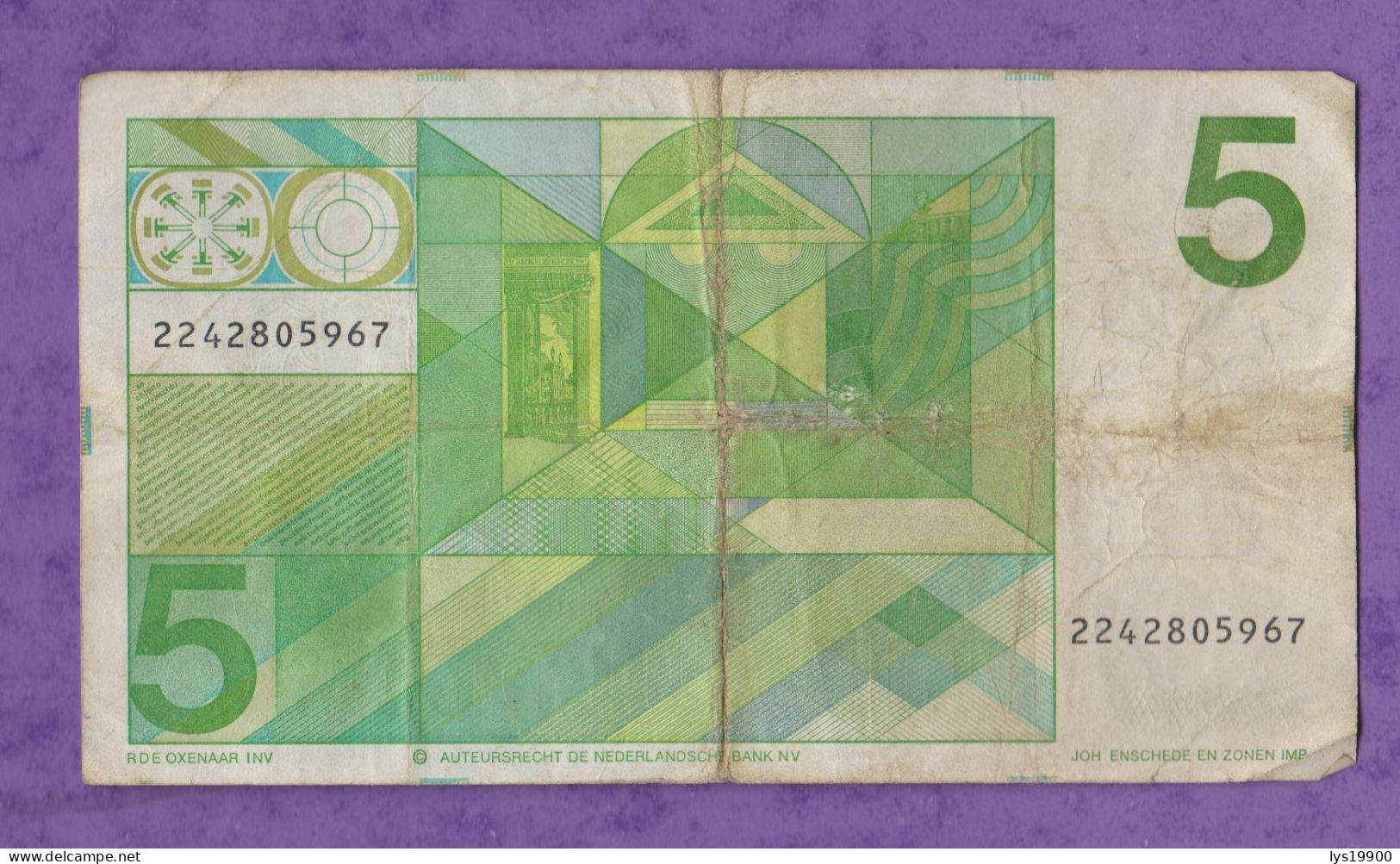 5 Gulden 28.03.1973 Pays-bas - 5 Florín Holandés (gulden)