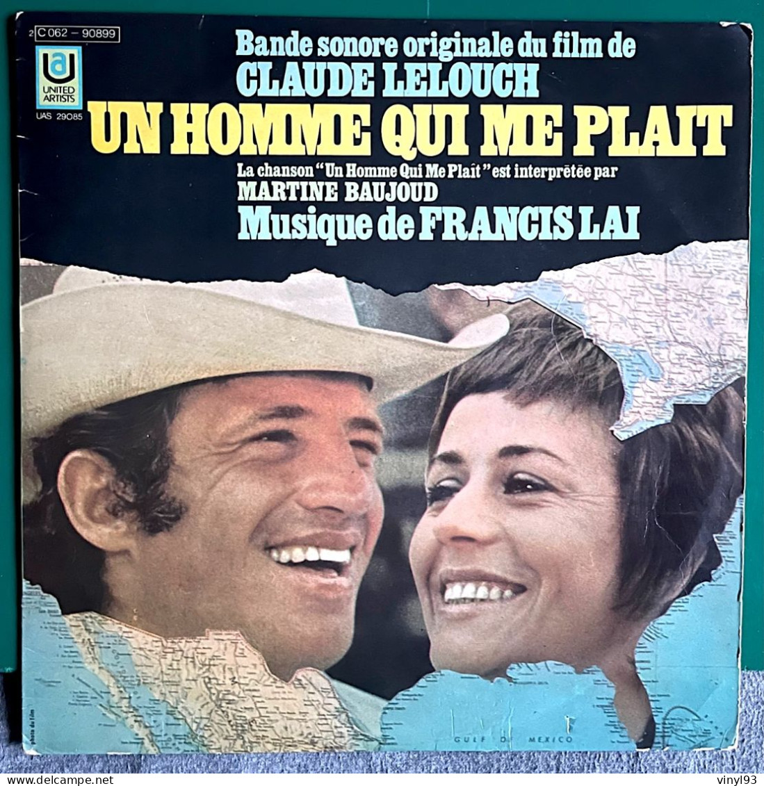 1969 - Bande Originale Du Film De Claude Lelouch "Un Homme Qui Me Plait" Avec Belmondo - LP 33T - United Artists - Filmmusik