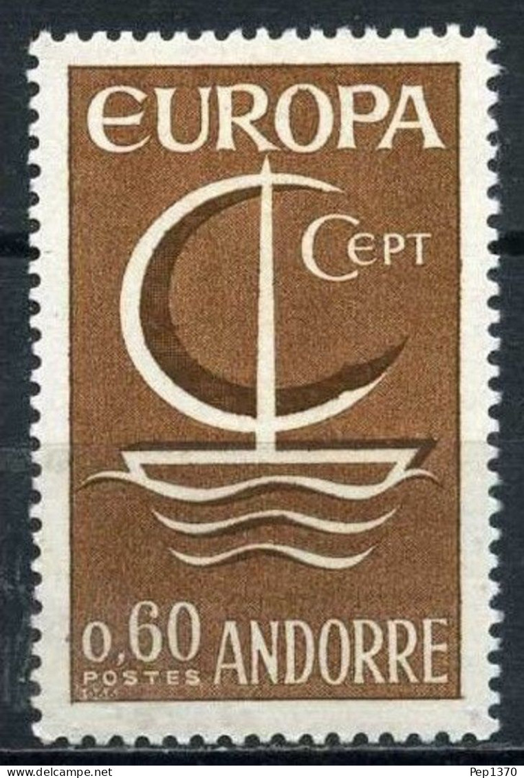 ANDORRA FRANCESA 1966 - TEMA EUROPA - 1 SELLO - YVERT Nº 178** - 1966