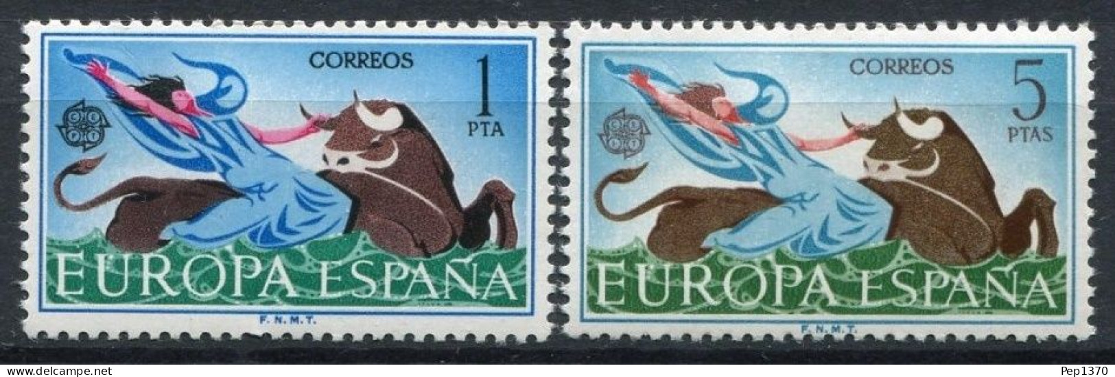 ESPAÑA 1966 - SPAIN - TEMA EUROPA - 2 SELLOS - YVERT Nº 1402/1403** - 1966