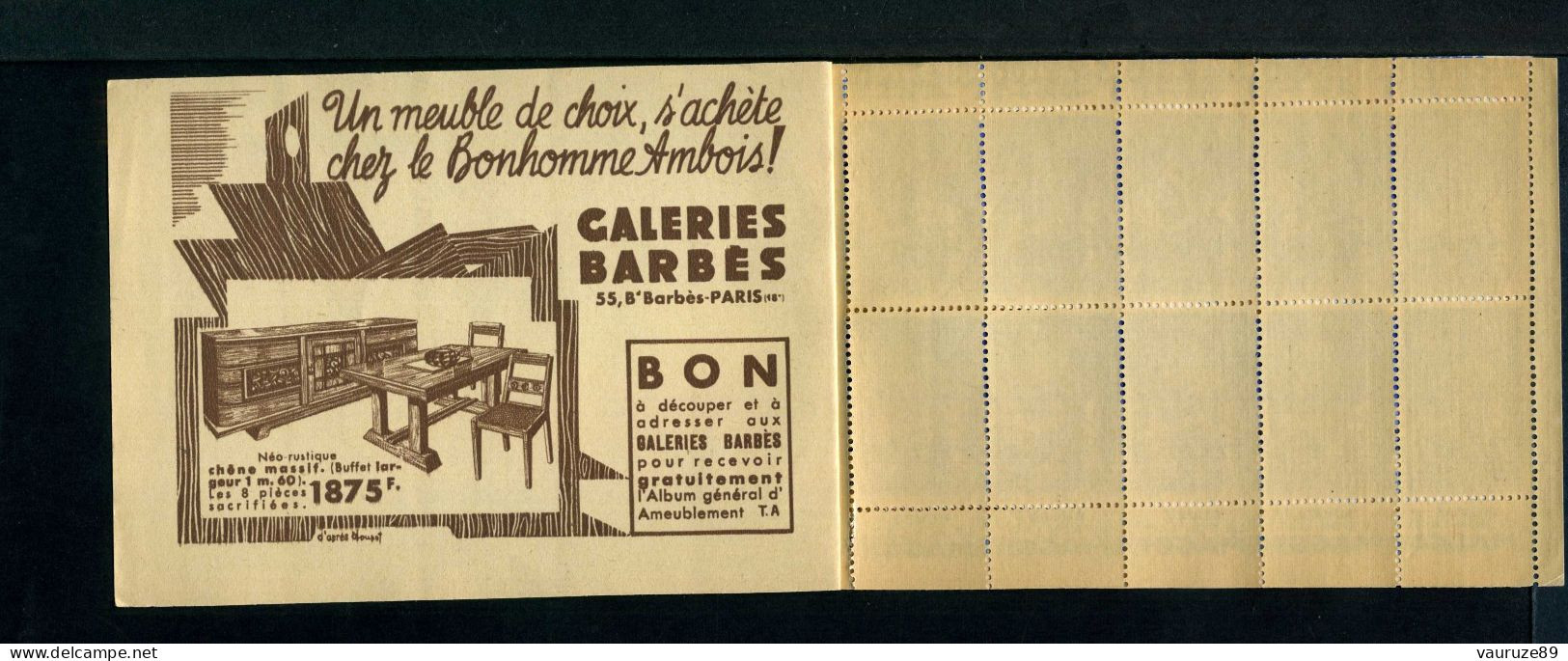 Carnet De 1939  - Tuberculose - Antituberculeux - N° 39W*SI*41  Tétra -Loterie-Sigrand-Maggi-Barbès - Blocs & Carnets