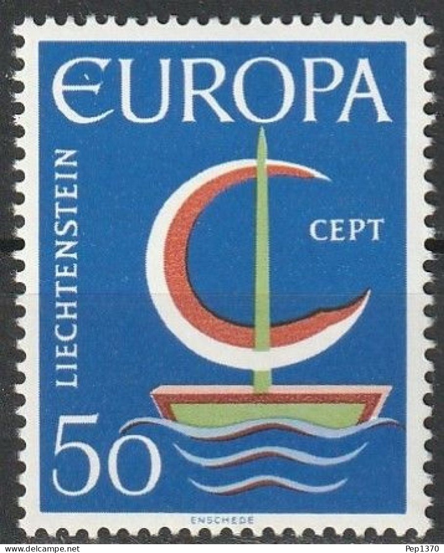 LIECHTENSTEIN 1966 - TEMA EUROPA - 1 SELLO - YVERT Nº 467** - 1966