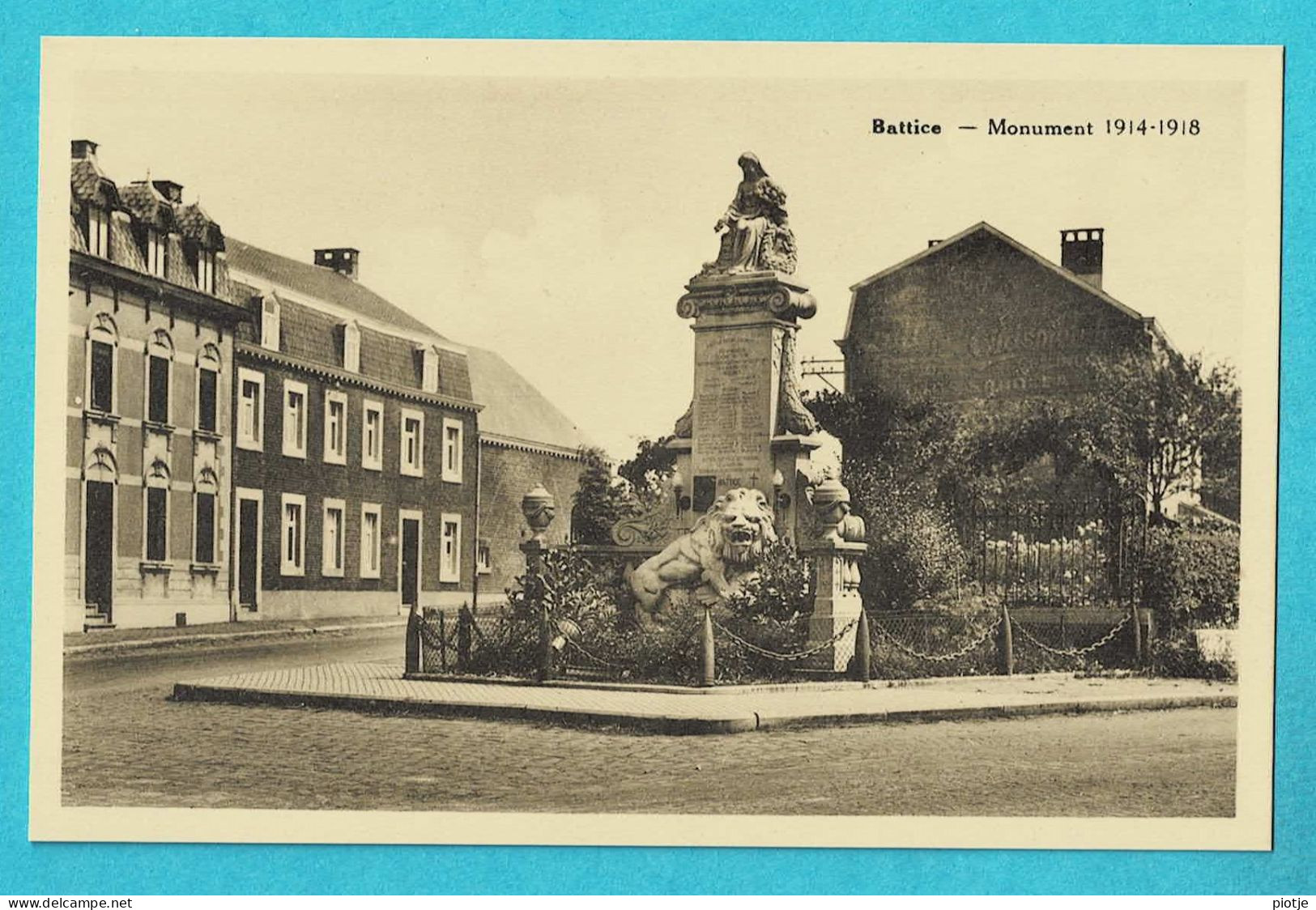* Battice - Herve (Liège - La Wallonie) * (Desaix - Edit Gramme Balancier) Monument 1914 - 1918, Statue, Mémorial - Herve