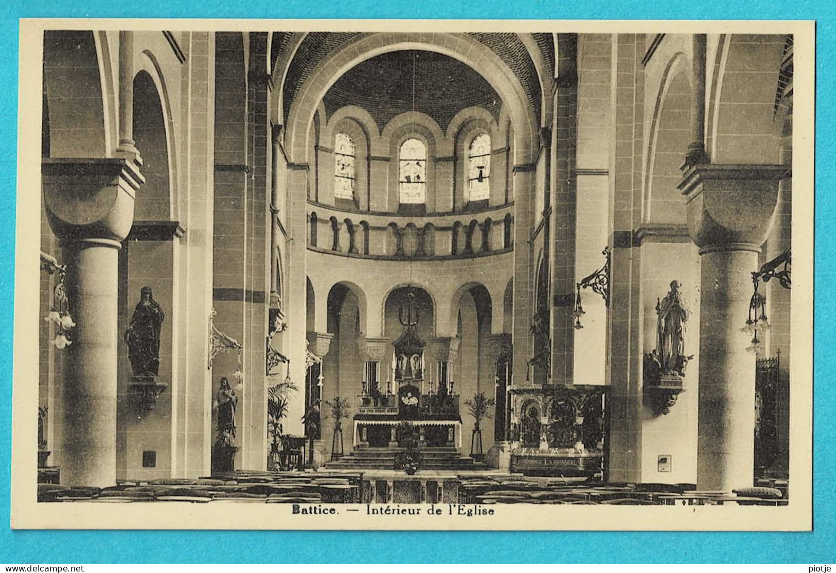 * Battice - Herve (Liège - La Wallonie) * (Desaix - Ed. V. Xhauflair) Intérieur De L'église, Binnenzicht Kerk, Church - Herve