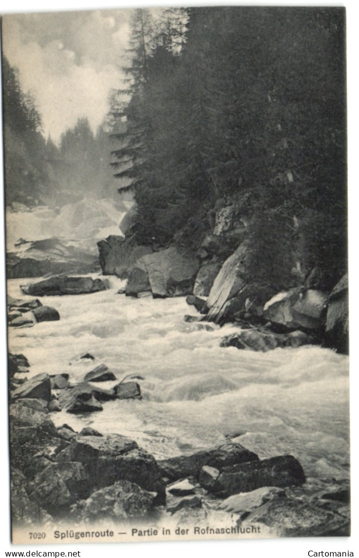 Splügenroute - Partie In Der Rofnaschlucht - Splügen