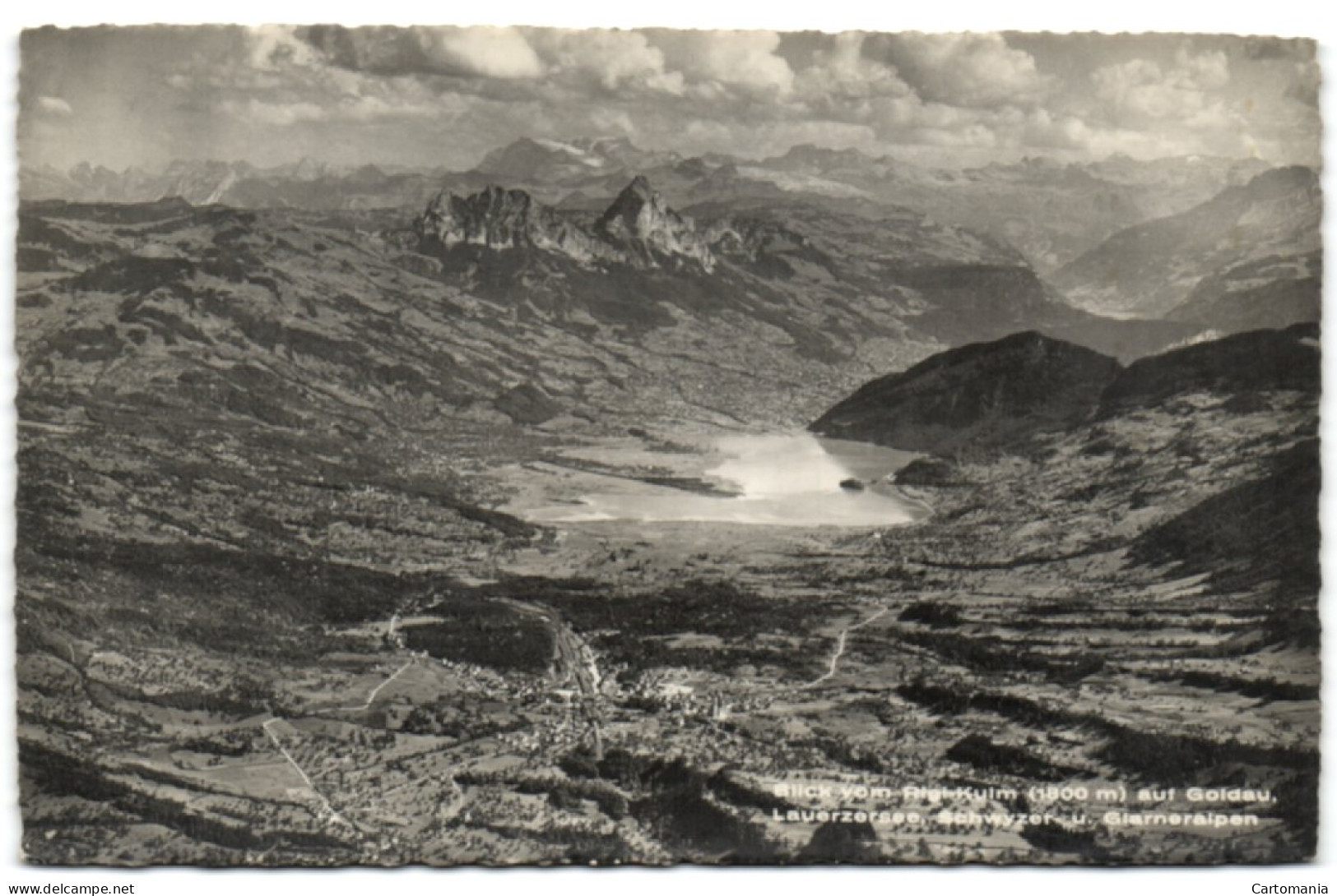 Blick Vom Rigi-Kulm Auf Goldau Lauerzersee U. Glaneralpen - Lauerz