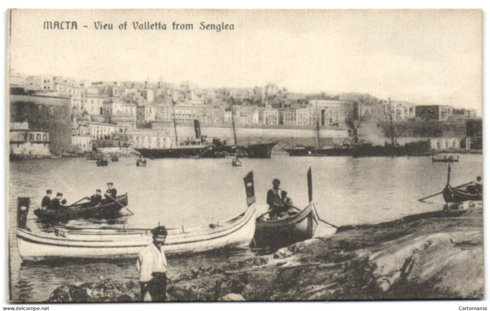 Malta - View Of Valletta From Senglea - Malte
