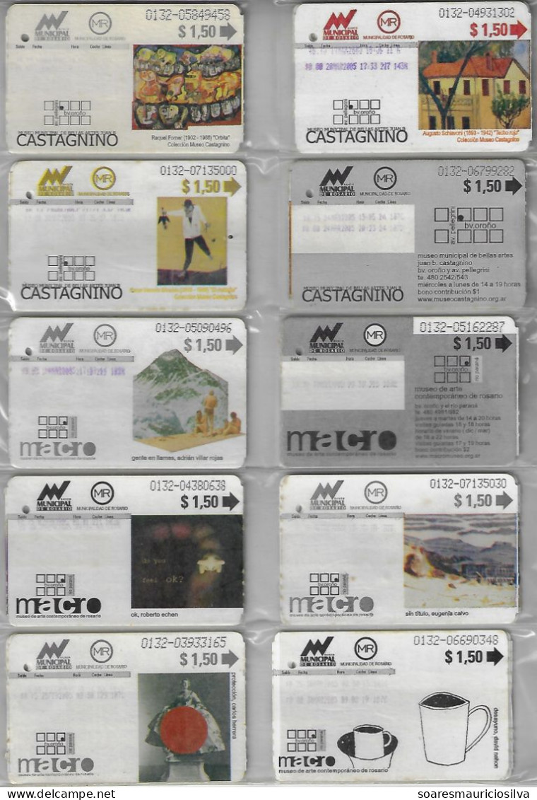 Argentina 2000s 10 Magnetic Card ticket Subway Transportation Railway Municipality Of Rosario - 75521 - Chemin De Fer