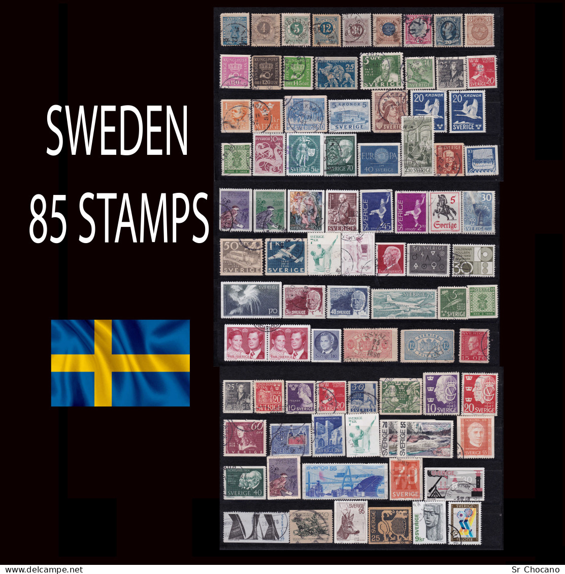 SWEDEN.85 Diferent Stamps.USED - Colecciones