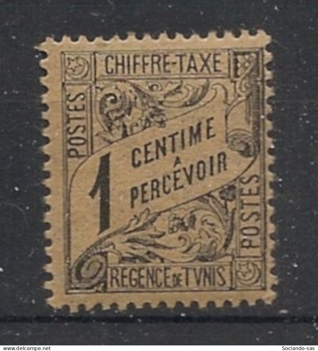 TUNISIE - 1901-03 - Taxe TT N°YT. 26 - Type Duval 1c Noir - Neuf Luxe** / MNH / Postfrisch - Segnatasse