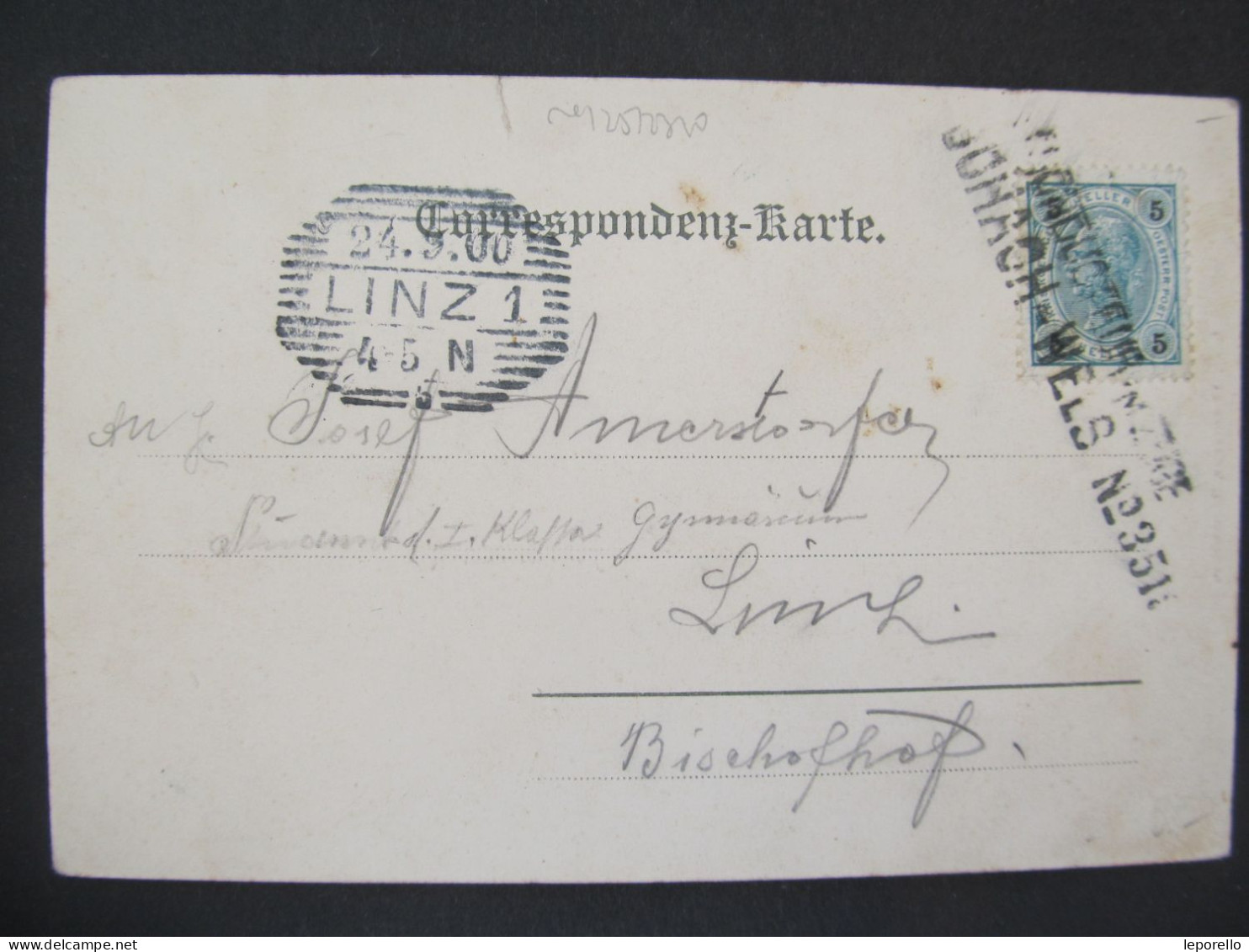 AK Hartkirchen B. Eferding 1900 Bahnpost Zugstempel Aschach - Wels Postconducteur   // D*57361 - Eferding