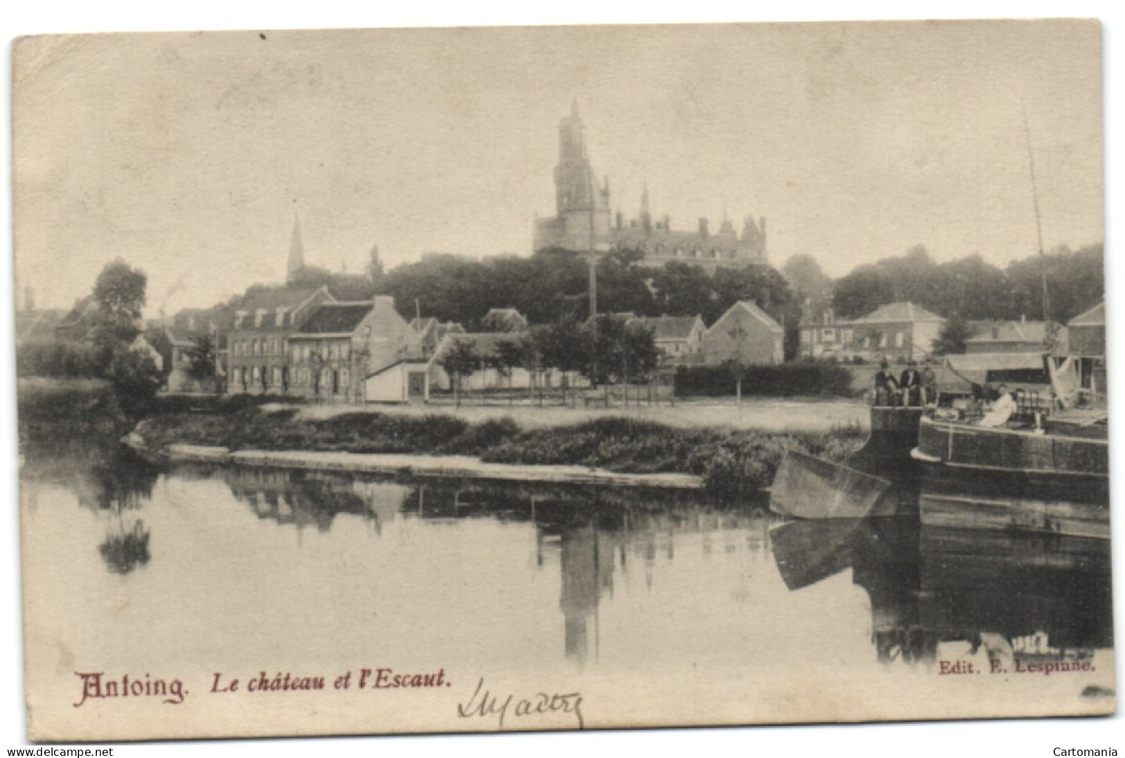 Antoing - Le Château Et L'Escaut - Antoing