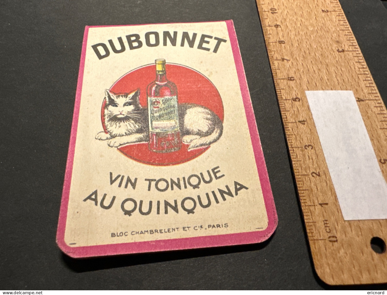 Carnet DUBONNET - Alcohol